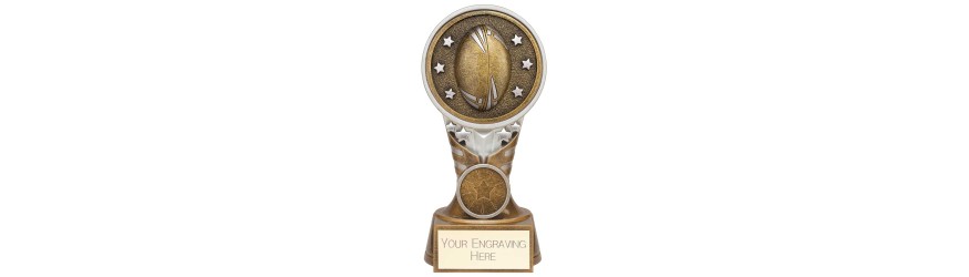 IKON RUGBY AWARD - 4 SIZES - 15CM TO 22.5CM IKON RUGBY AWARD - 4 SIZES - 15CM TO 22.5CM